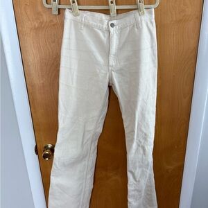 Brandy Melville Cream Corduroy pants. Size M.